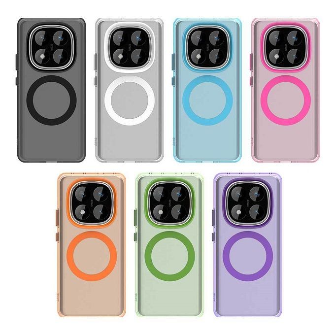 Magnetic Phone Case For Xiaomi Redmi Note 14 Pro 5G (Not 4G) Frosted Anti Fall Protective Cover