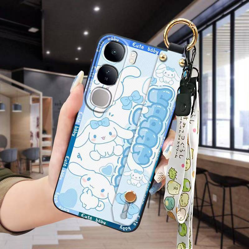 Phone Case for Vivo V40 Lite 6.67" Silicone Case with Adjustable Strap Neck Lanyard Cover