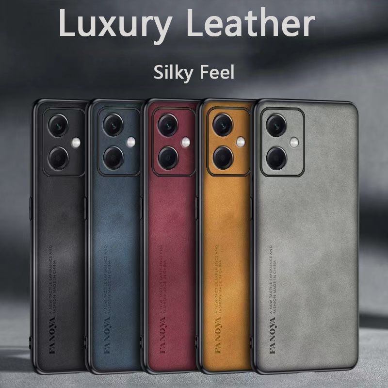 Luxury Business Retro Leather Phone Case For Xiaomi Redmi Note 12R Pro 5G, Shockproof Fall prevention Protective Case