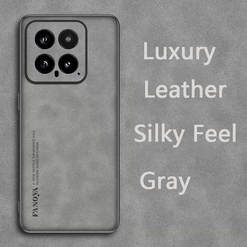 Luxury Business Retro Leather Phone Case For Xiaomi 14 5G, Shockproof Fall prevention Protective Case