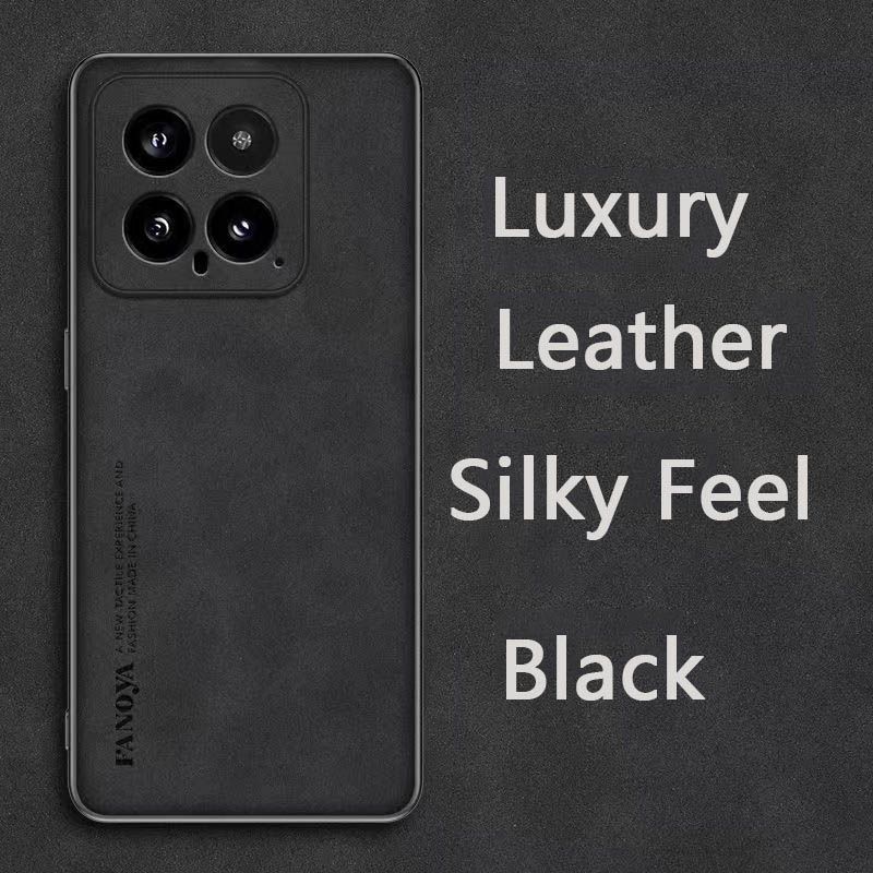 Luxury Business Retro Leather Phone Case For Xiaomi 14 5G, Shockproof Fall prevention Protective Case