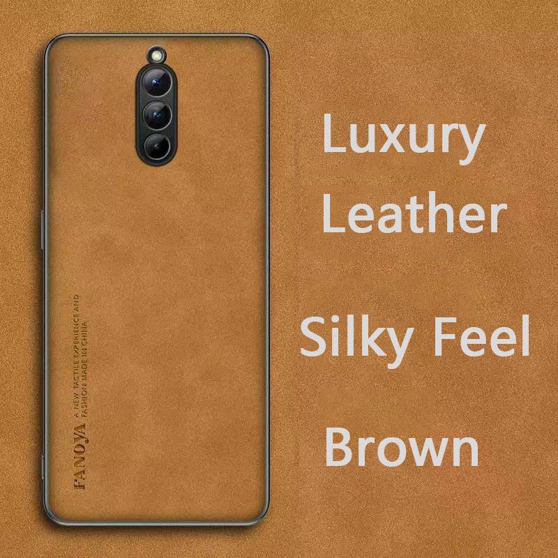 Luxury Business Retro Leather Phone Case For ZTE Nubia Red Magic 8S Pro+ Plus, Shockproof Fall prevention Protective Case