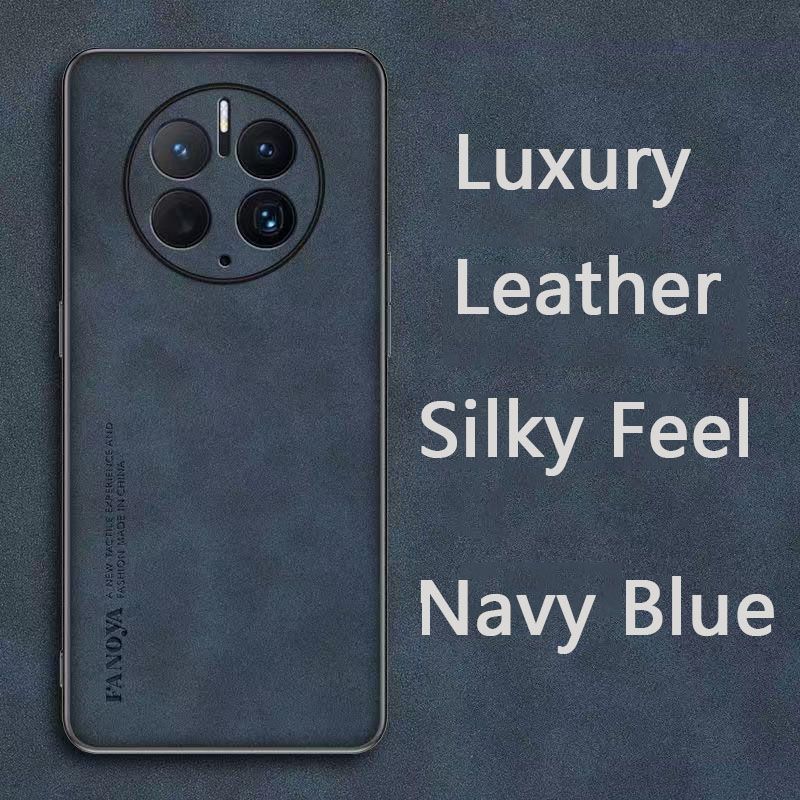 Luxury Business Retro Leather Phone Case For Huawei Mate 50 Pro, Shockproof Fall prevention Protective Case