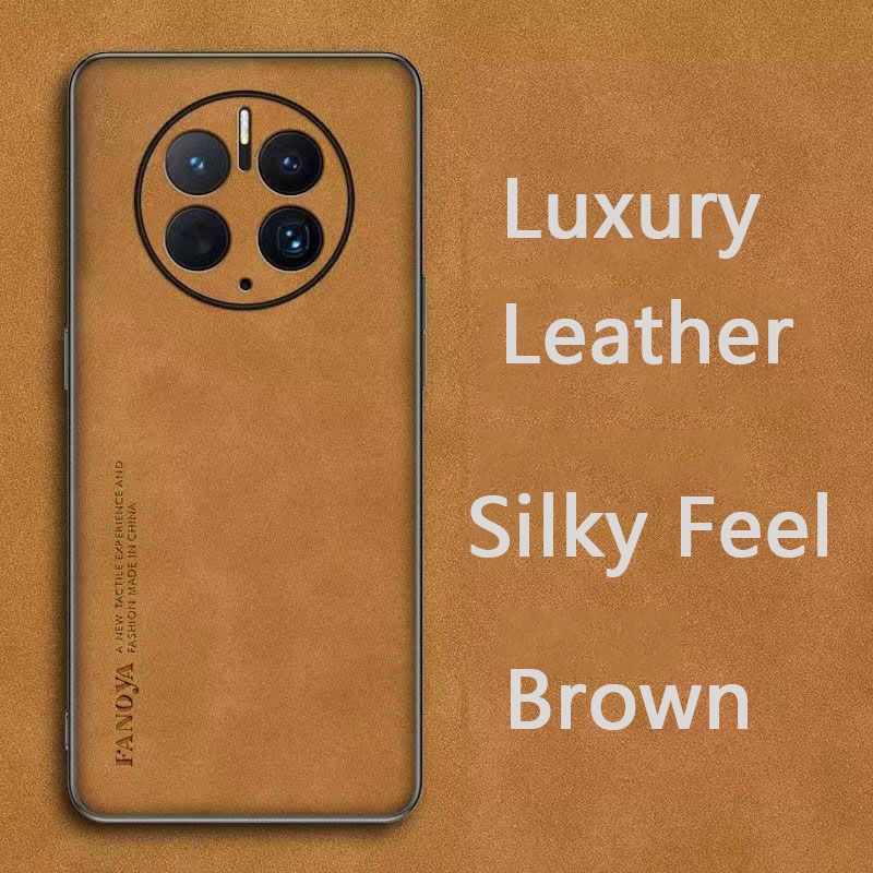 Luxury Business Retro Leather Phone Case For Huawei Mate 50 Pro, Shockproof Fall prevention Protective Case
