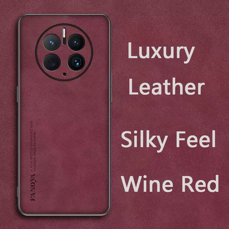 Luxury Business Retro Leather Phone Case For Huawei Mate 50 Pro, Shockproof Fall prevention Protective Case