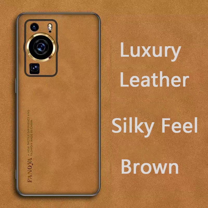 Luxury Business Retro Leather Phone Case For Huawei P60/ P60 Pro, Shockproof Fall prevention Protective Case