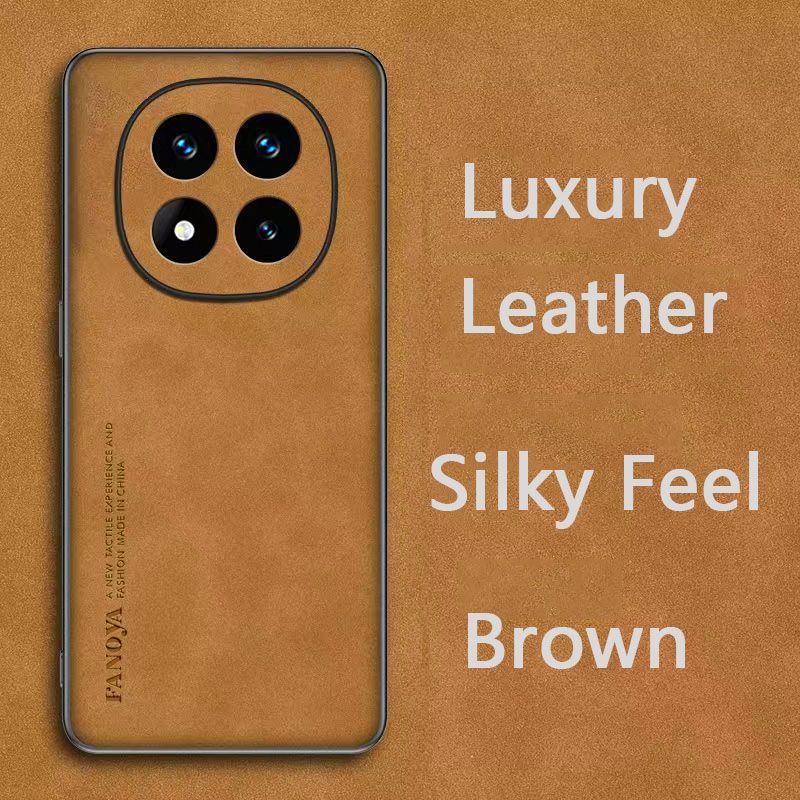 Luxury Business Retro Leather Phone Case For Xiaomi Redmi Note 14 Pro 5G (Not 4G), Shockproof Fall prevention Protective Case