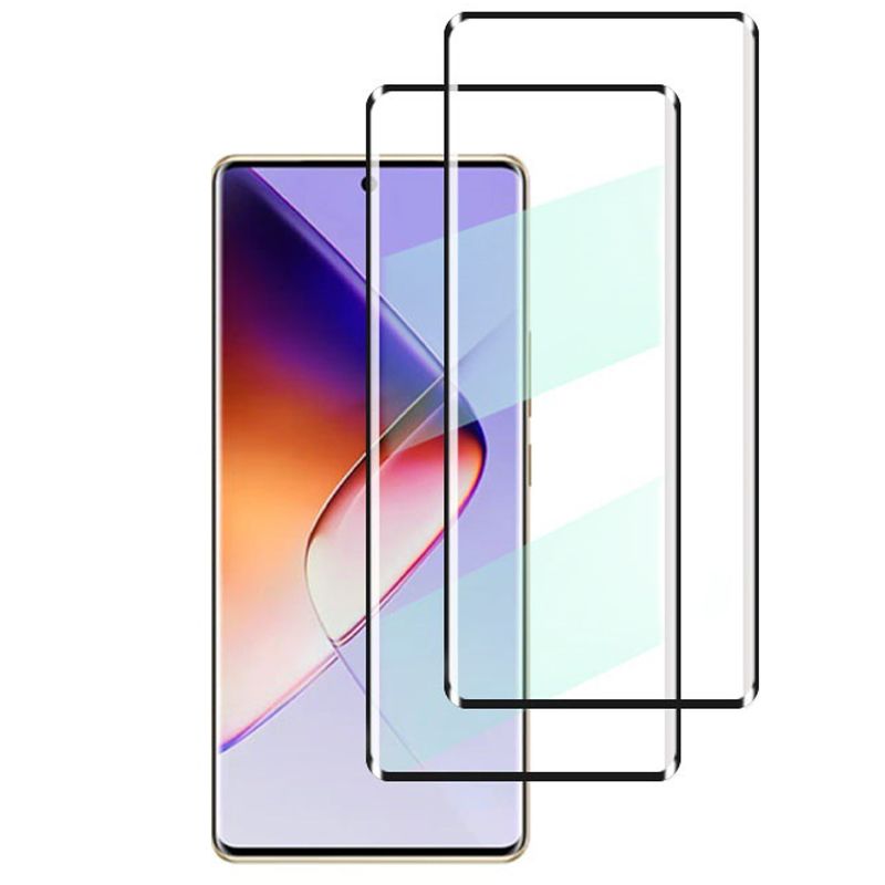[2 Pack] 3D Curved Coverage Screen Protector for Infinix Note 40 Pro+ Plus / Infinix Note 40 Pro 5G Tempered Glass Film,HD Clear Scratch Resistant,Bubble-Free