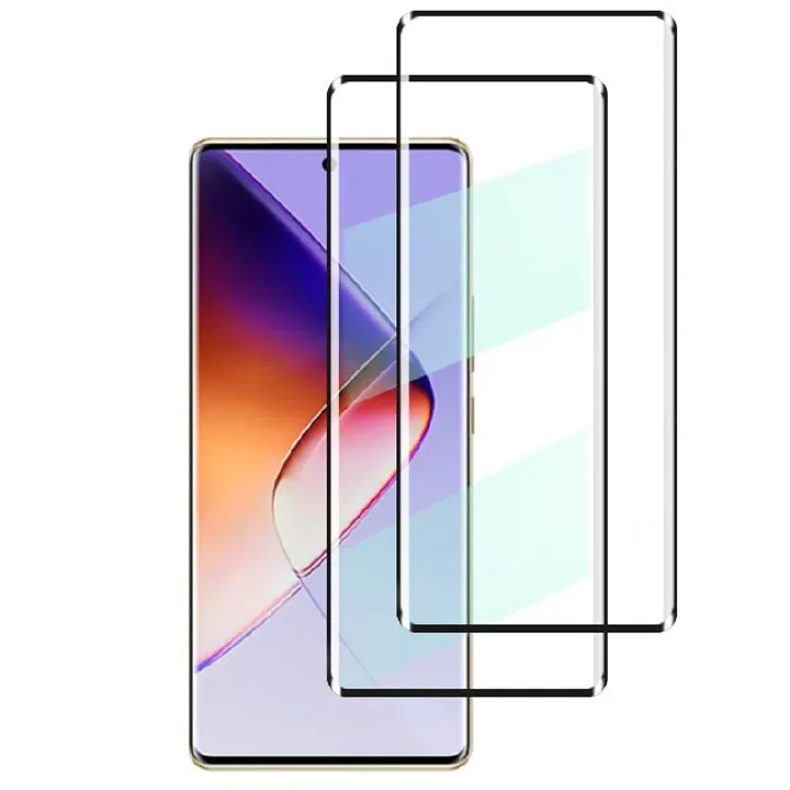 [2 Pack] 3D Curved Coverage Screen Protector for Infinix Note 40 Pro+ Plus / Infinix Note 40 Pro 5G Tempered Glass Film,HD Clear Scratch Resistant,Bubble-Free