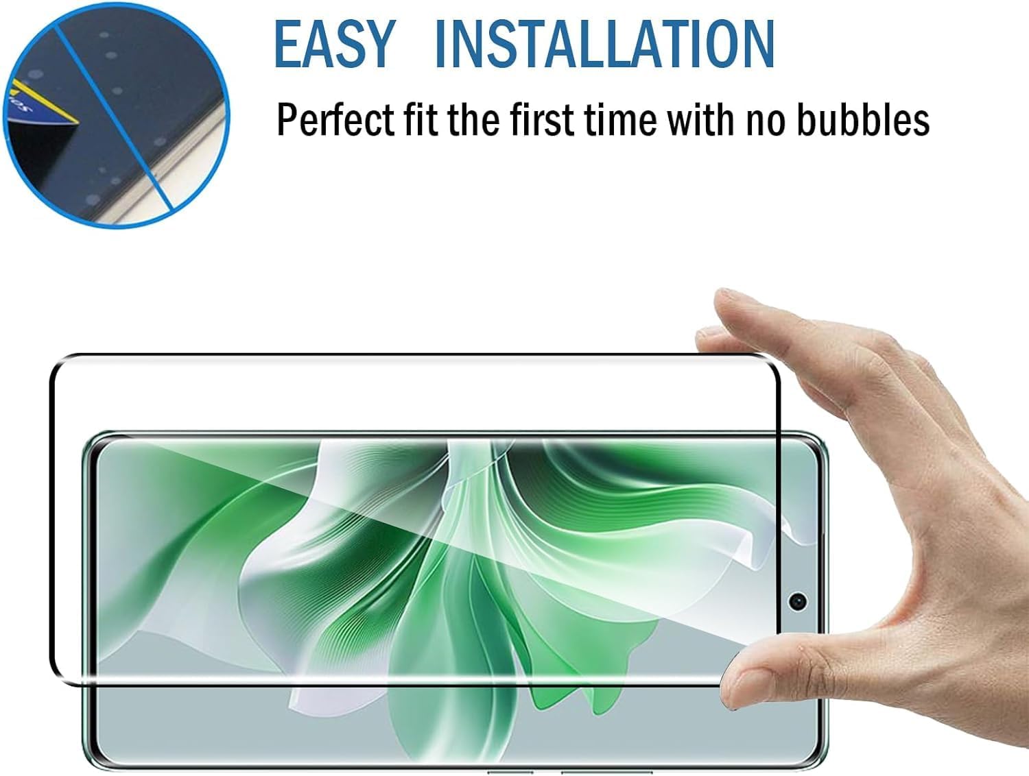 [2 Pack] 3D Curved Coverage Screen Protector for Infinix Note 40 Pro+ Plus / Infinix Note 40 Pro 5G Tempered Glass Film,HD Clear Scratch Resistant,Bubble-Free