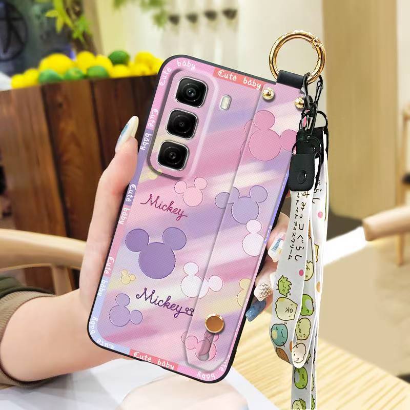 Phone Case for Infinix Hot 50 Pro+ Plus 50 Pro 50 Silicone Case with Adjustable Strap Neck Lanyard Cover