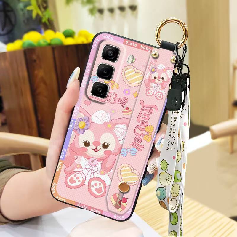 Phone Case for Infinix Hot 50 Pro+ Plus 50 Pro 50 Silicone Case with Adjustable Strap Neck Lanyard Cover