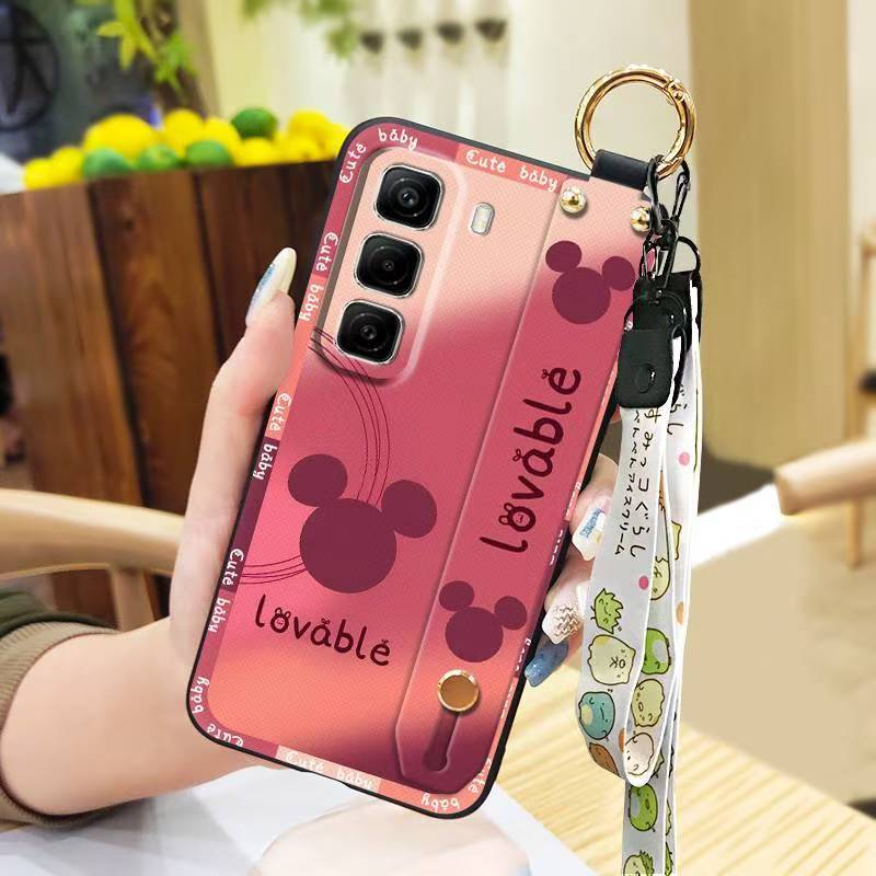 Phone Case for Infinix Hot 50 Pro+ Plus 50 Pro 50 Silicone Case with Adjustable Strap Neck Lanyard Cover