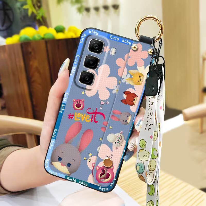 Phone Case for Infinix Hot 50 Pro+ Plus 50 Pro 50 Silicone Case with Adjustable Strap Neck Lanyard Cover