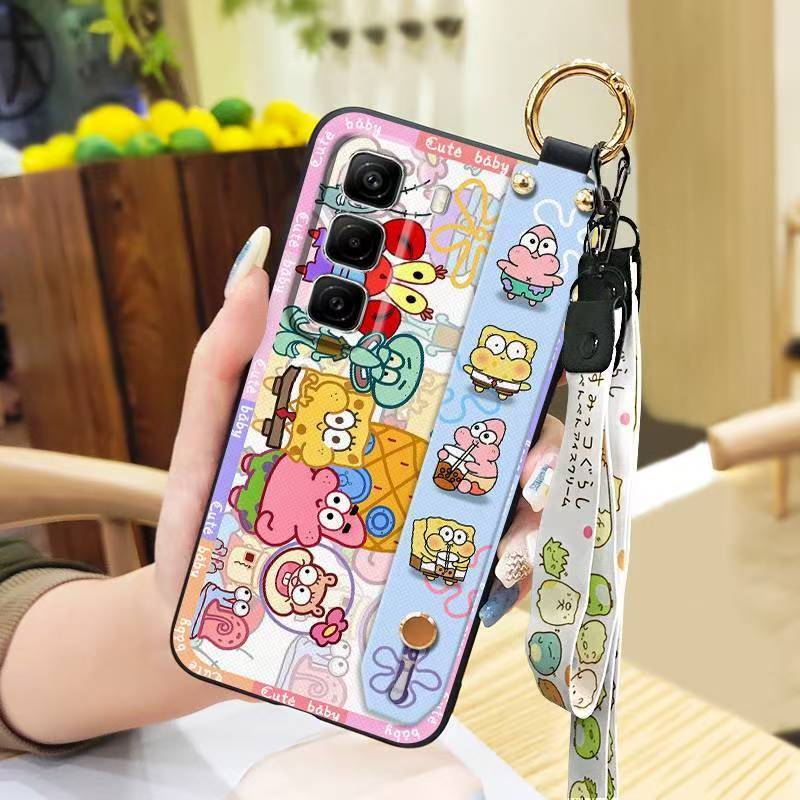 Phone Case for Infinix Hot 50 Pro+ Plus 50 Pro 50 Silicone Case with Adjustable Strap Neck Lanyard Cover