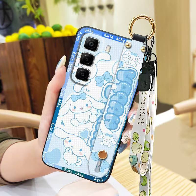 Phone Case for Infinix Hot 50 Pro+ Plus 50 Pro 50 Silicone Case with Adjustable Strap Neck Lanyard Cover