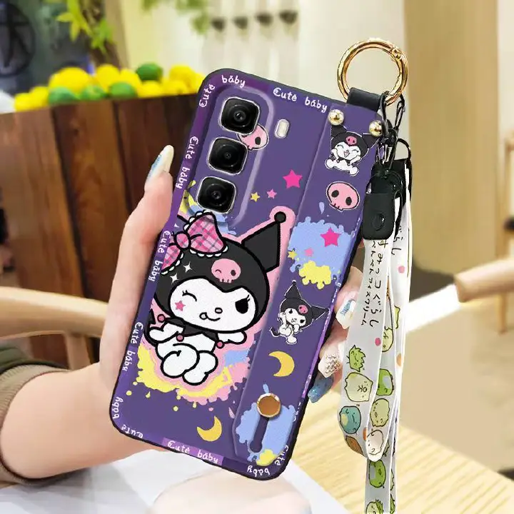 Phone Case for Infinix Hot 50 Pro+ Plus 50 Pro 50 Silicone Case with Adjustable Strap Neck Lanyard Cover