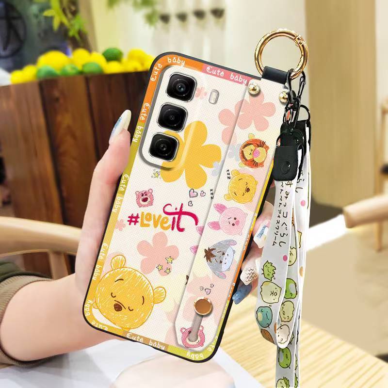 Phone Case for Infinix Hot 50 Pro+ Plus 50 Pro 50 Silicone Case with Adjustable Strap Neck Lanyard Cover