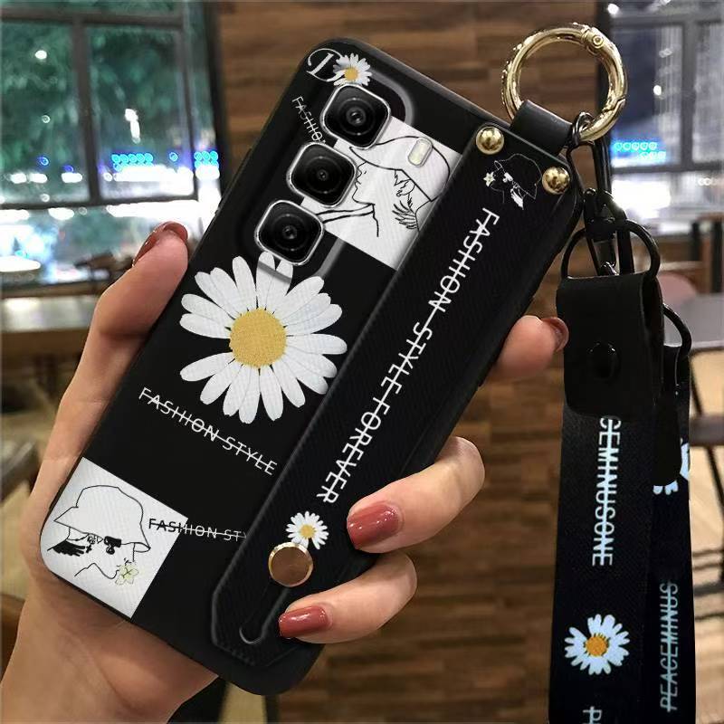 Phone Case for Infinix Hot 50 Pro+ Plus 50 Pro 50 Silicone Case with Adjustable Strap Neck Lanyard Cover