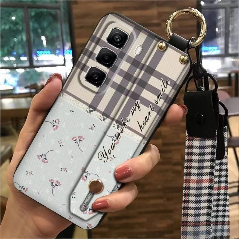 Phone Case for Infinix Hot 50 Pro+ Plus 50 Pro 50 Silicone Case with Adjustable Strap Neck Lanyard Cover