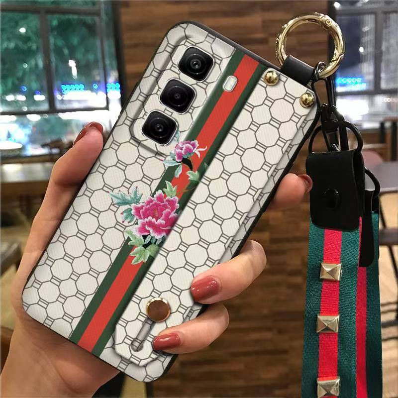 Phone Case for Infinix Hot 50 Pro+ Plus 50 Pro 50 Silicone Case with Adjustable Strap Neck Lanyard Cover