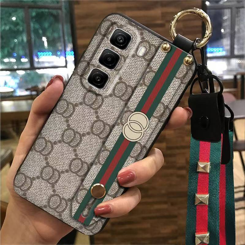 Phone Case for Infinix Hot 50 Pro+ Plus 50 Pro 50 Silicone Case with Adjustable Strap Neck Lanyard Cover