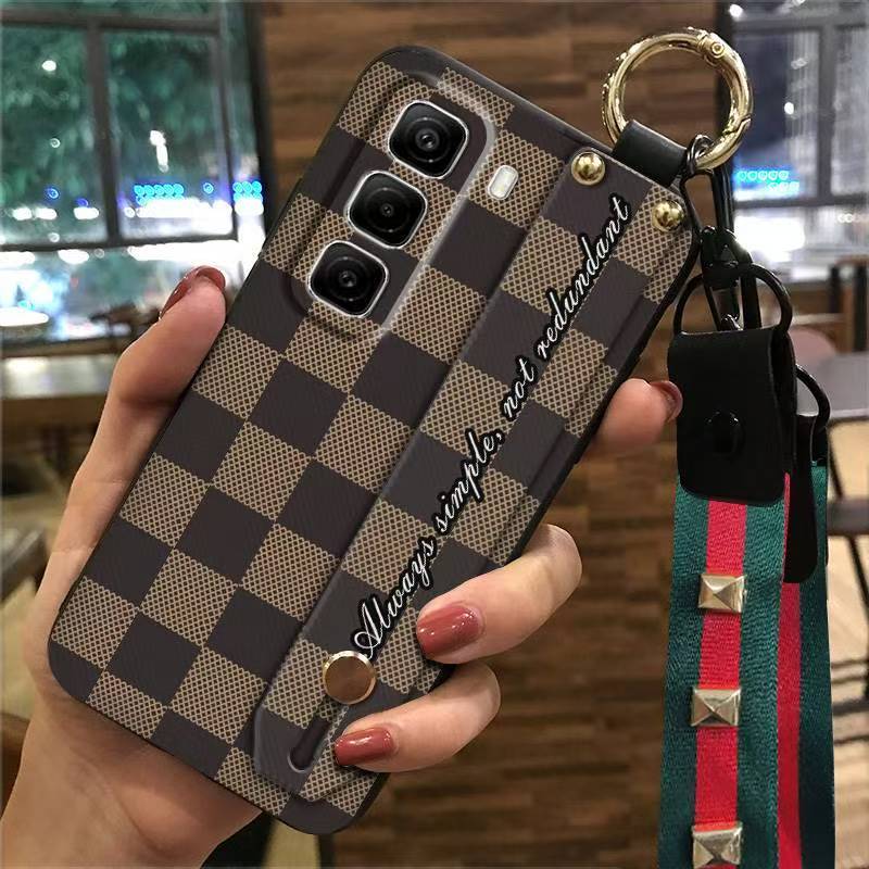 Phone Case for Infinix Hot 50 Pro+ Plus 50 Pro 50 Silicone Case with Adjustable Strap Neck Lanyard Cover