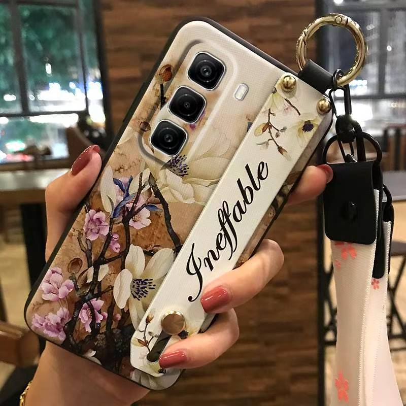 Phone Case for Infinix Hot 50 Pro+ Plus 50 Pro 50 Silicone Case with Adjustable Strap Neck Lanyard Cover