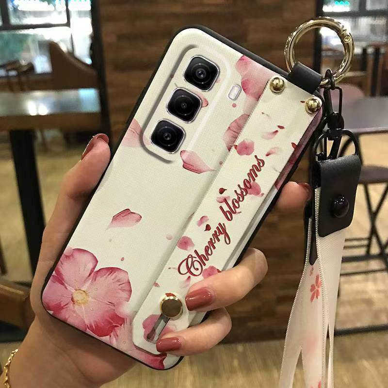 Phone Case for Infinix Hot 50 Pro+ Plus 50 Pro 50 Silicone Case with Adjustable Strap Neck Lanyard Cover