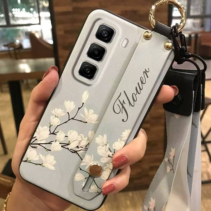 Phone Case for Infinix Hot 50 Pro+ Plus 50 Pro 50 Silicone Case with Adjustable Strap Neck Lanyard Cover