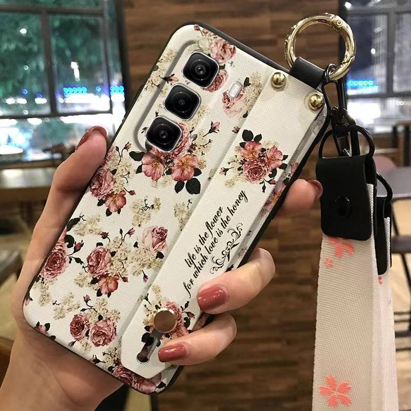 Phone Case for Infinix Hot 50 Pro+ Plus 50 Pro 50 Silicone Case with Adjustable Strap Neck Lanyard Cover