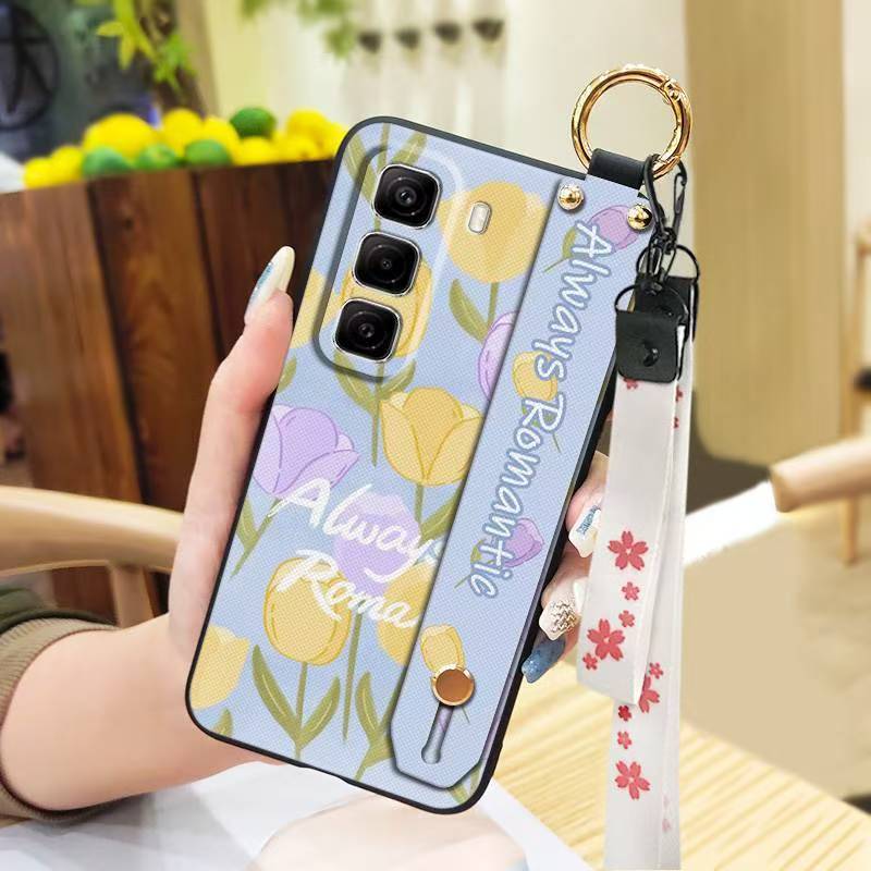 Phone Case for Infinix Hot 50 Pro+ Plus 50 Pro 50 Silicone Case with Adjustable Strap Neck Lanyard Cover