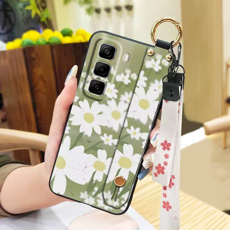 Phone Case for Infinix Hot 50 Pro+ Plus 50 Pro 50 Silicone Case with Adjustable Strap Neck Lanyard Cover