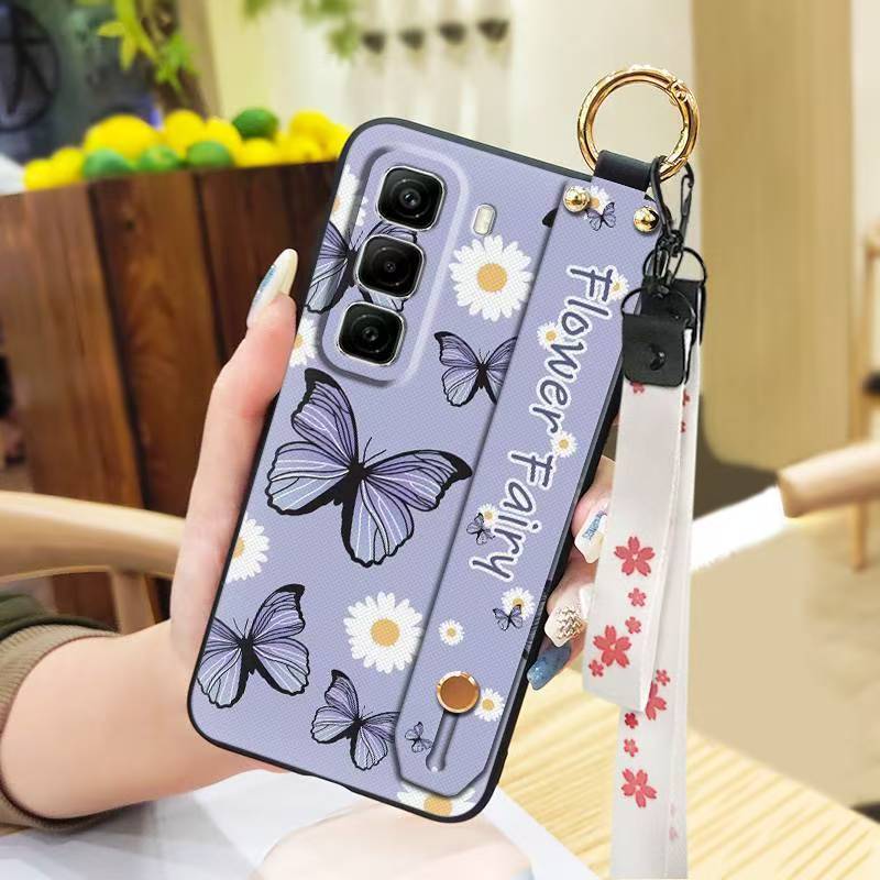 Phone Case for Infinix Hot 50 Pro+ Plus 50 Pro 50 Silicone Case with Adjustable Strap Neck Lanyard Cover