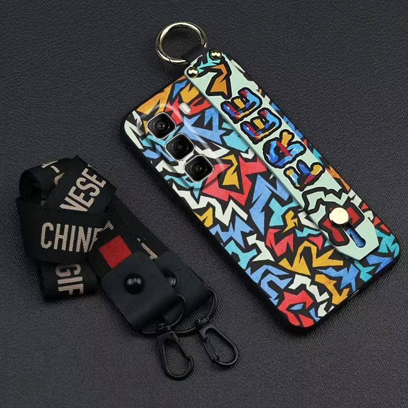 Phone Case for Infinix Hot 50 Pro+ Plus Silicone Case with Adjustable Strap Neck Lanyard Cover