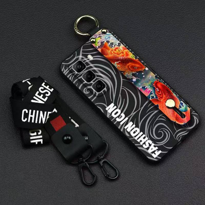 Phone Case for Infinix Hot 50 Pro+ Plus Silicone Case with Adjustable Strap Neck Lanyard Cover