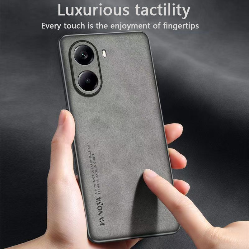 Luxury Business Retro Leather Phone Case For Xiaomi Poco X7 Pro/ Xiaomi Redmi Turbo 4, Shockproof Fall prevention Protective Case