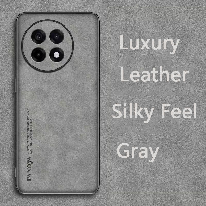 Luxury Business Retro Leather Phone Case For OnePlus 13R -5G, Shockproof Fall prevention Protective Case