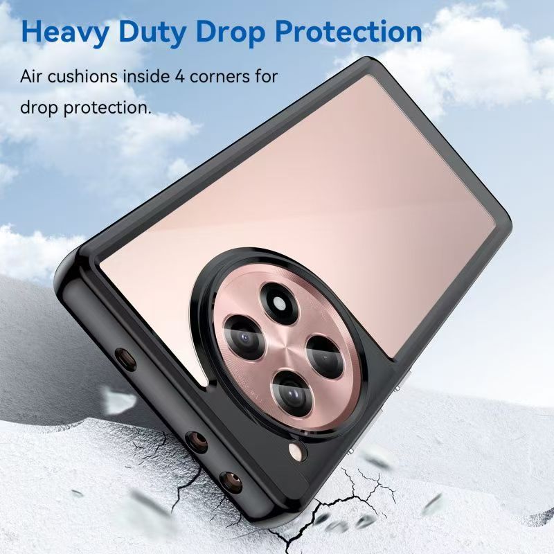 Cover for OnePlus 12R 5G Transparent Anti Drop Soft Phone Case