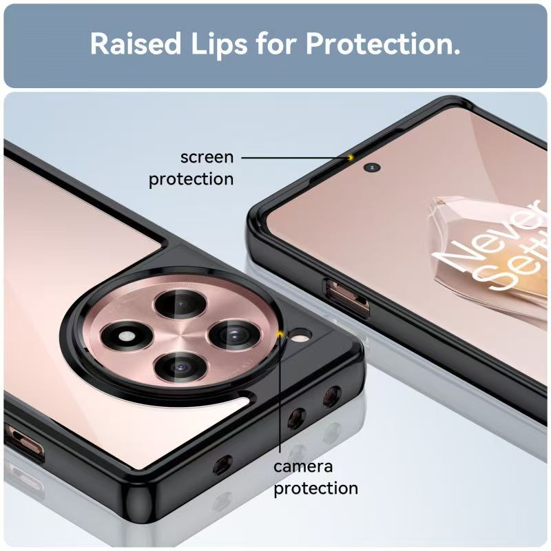 Cover for OnePlus 12R 5G Transparent Anti Drop Soft Phone Case