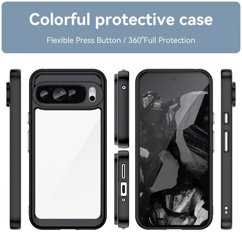 Cover for Google Pixel 9a 9 Pro 9 Pro XL Transparent Anti Drop Soft Phone Case