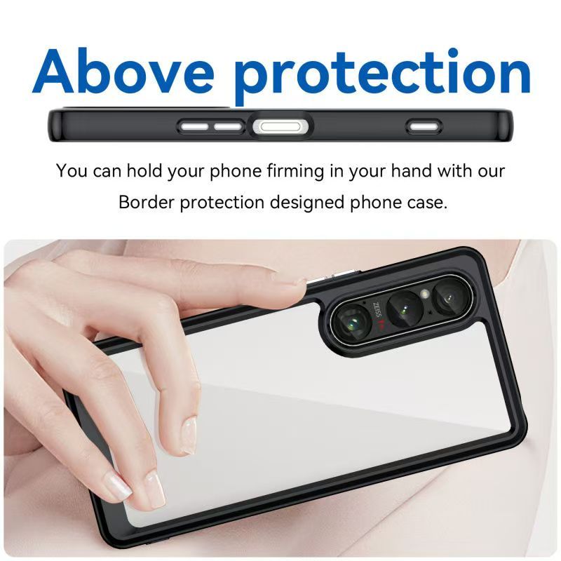 Cover for Sony Xperia 1 V 5G Transparent Anti Drop Soft Phone Case