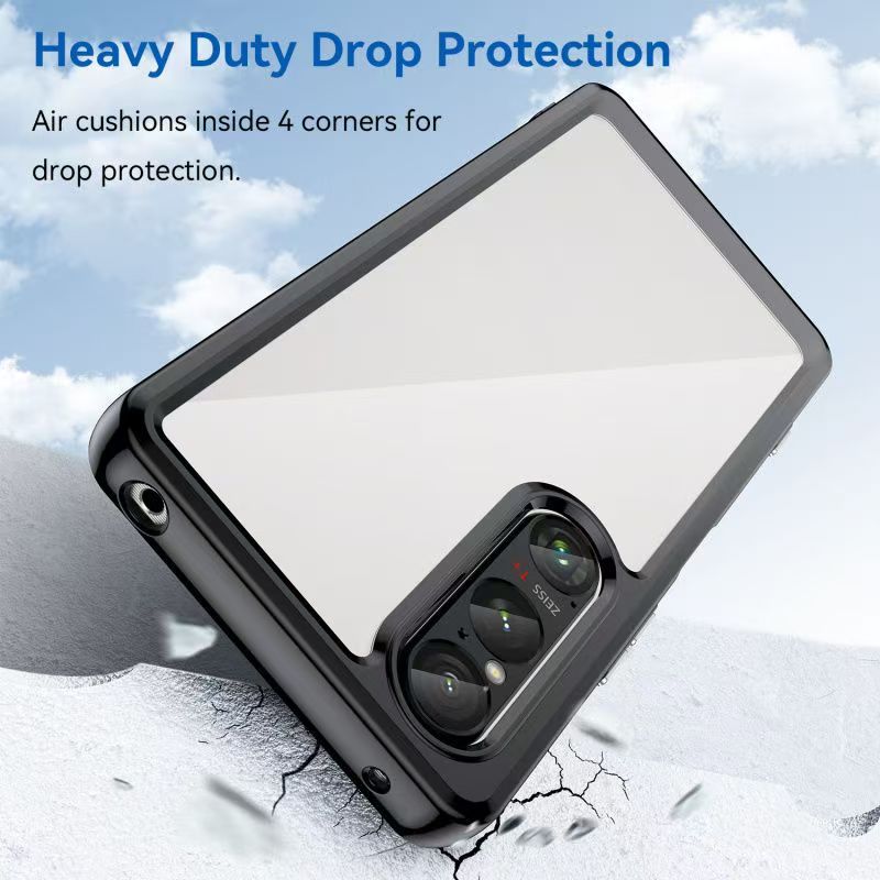 Cover for Sony Xperia 1 V 5G Transparent Anti Drop Soft Phone Case