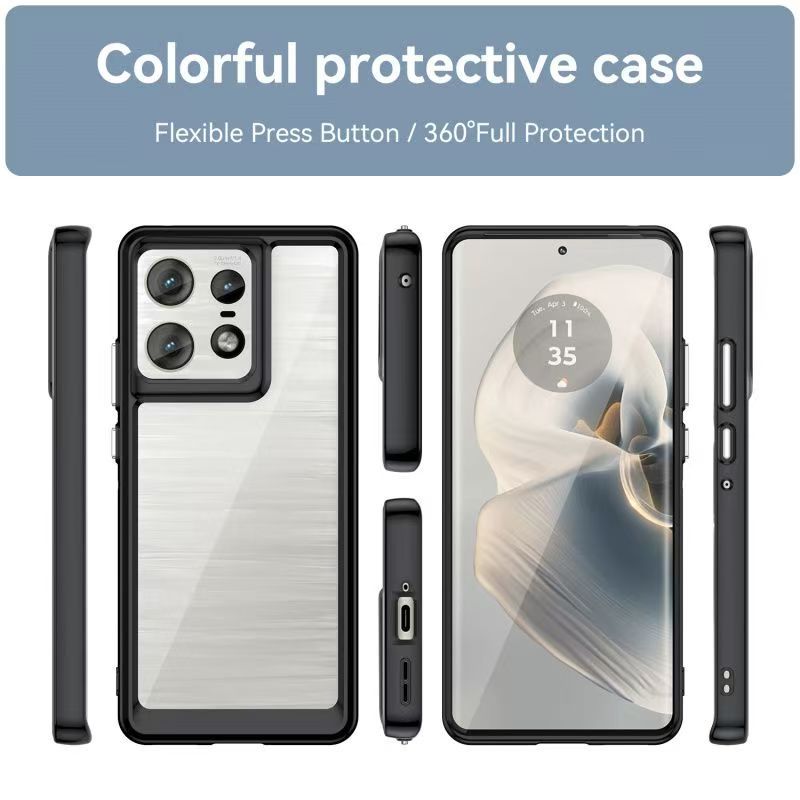 Cover for Motorola Edge 50 Fusion Transparent Anti Drop Soft Phone Case