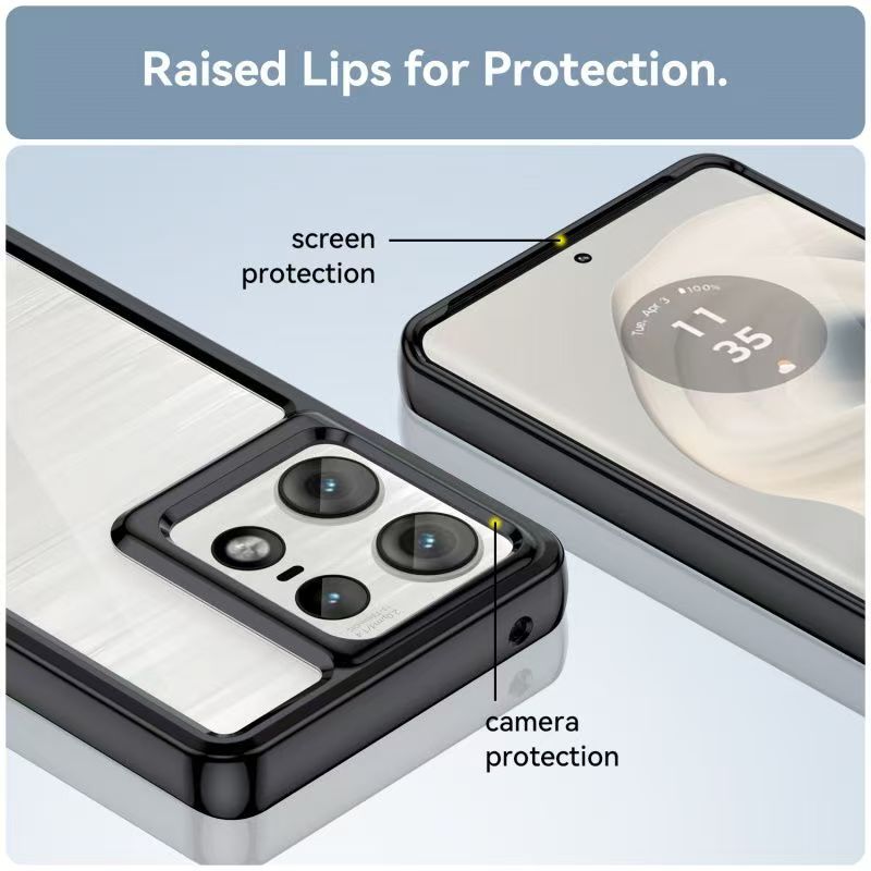 Cover for Motorola Edge 50 Fusion Transparent Anti Drop Soft Phone Case