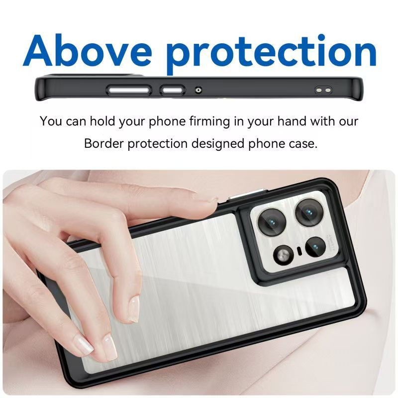 Cover for Motorola Edge 50 Fusion Transparent Anti Drop Soft Phone Case
