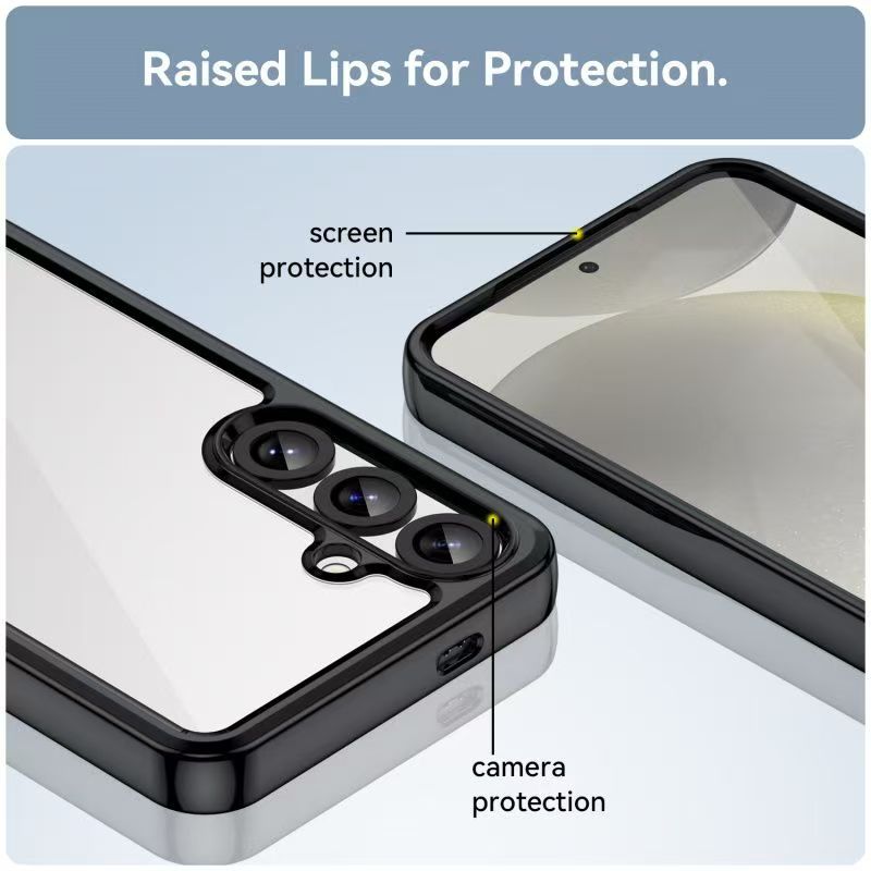 Cover for Samsung Galaxy S25 Plus Transparent Anti Drop Soft Phone Case