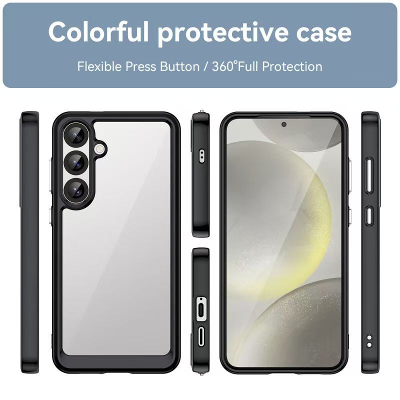 Cover for Samsung Galaxy S25 Plus Transparent Anti Drop Soft Phone Case