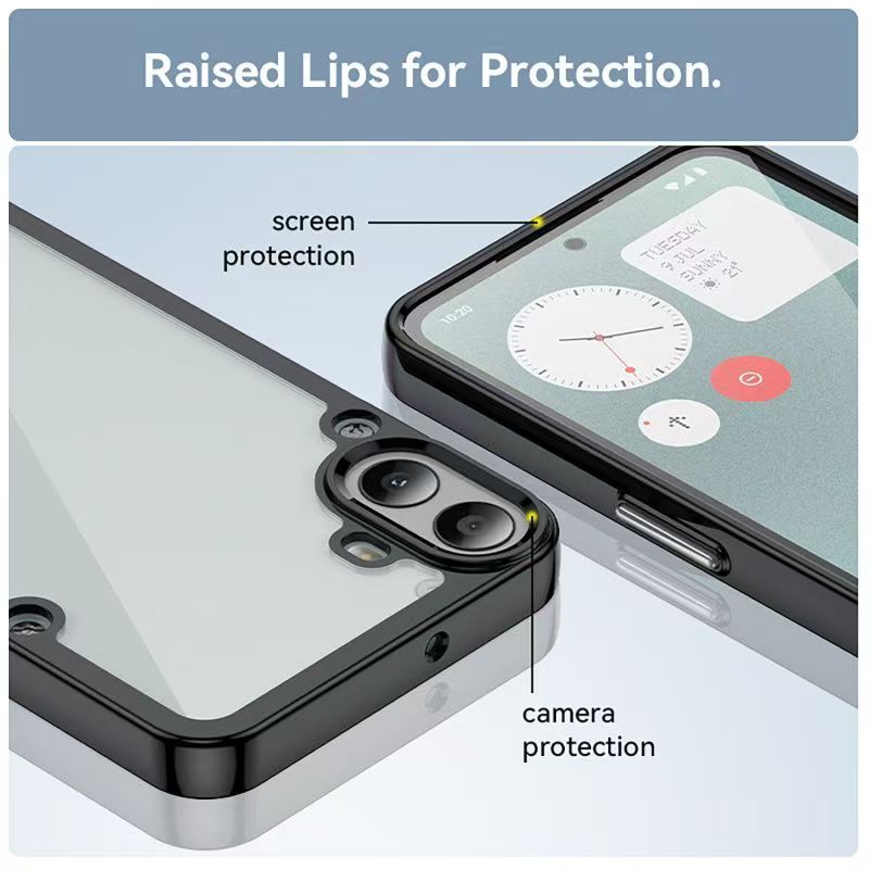 Cover for Nothing CMF Phone 1 Transparent Anti Drop Soft Phone Case