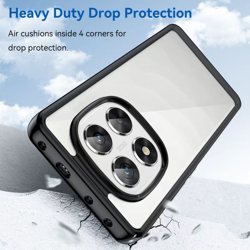 Cover for Xiaomi Redmi Note 14 Pro+ Plus 5G Transparent Anti Drop Soft Phone Case